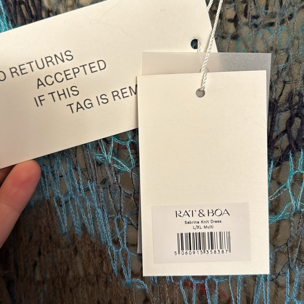 💙 NWT Women’s Rat & Boa Sabrina Knit Maxi Dress - Picture 6 of 9